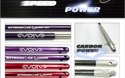 AFTERSHOCK SPEED HYBRID 1/2″ TRAVEL POLESPEARS ARE THE NEWEST BADDEST BOYS IN TOWN!