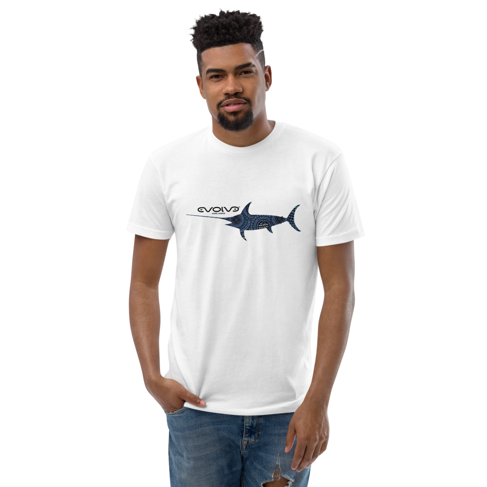 Marlin Tribal Premium Men’s Fitted Tee 01 | Evolve USA